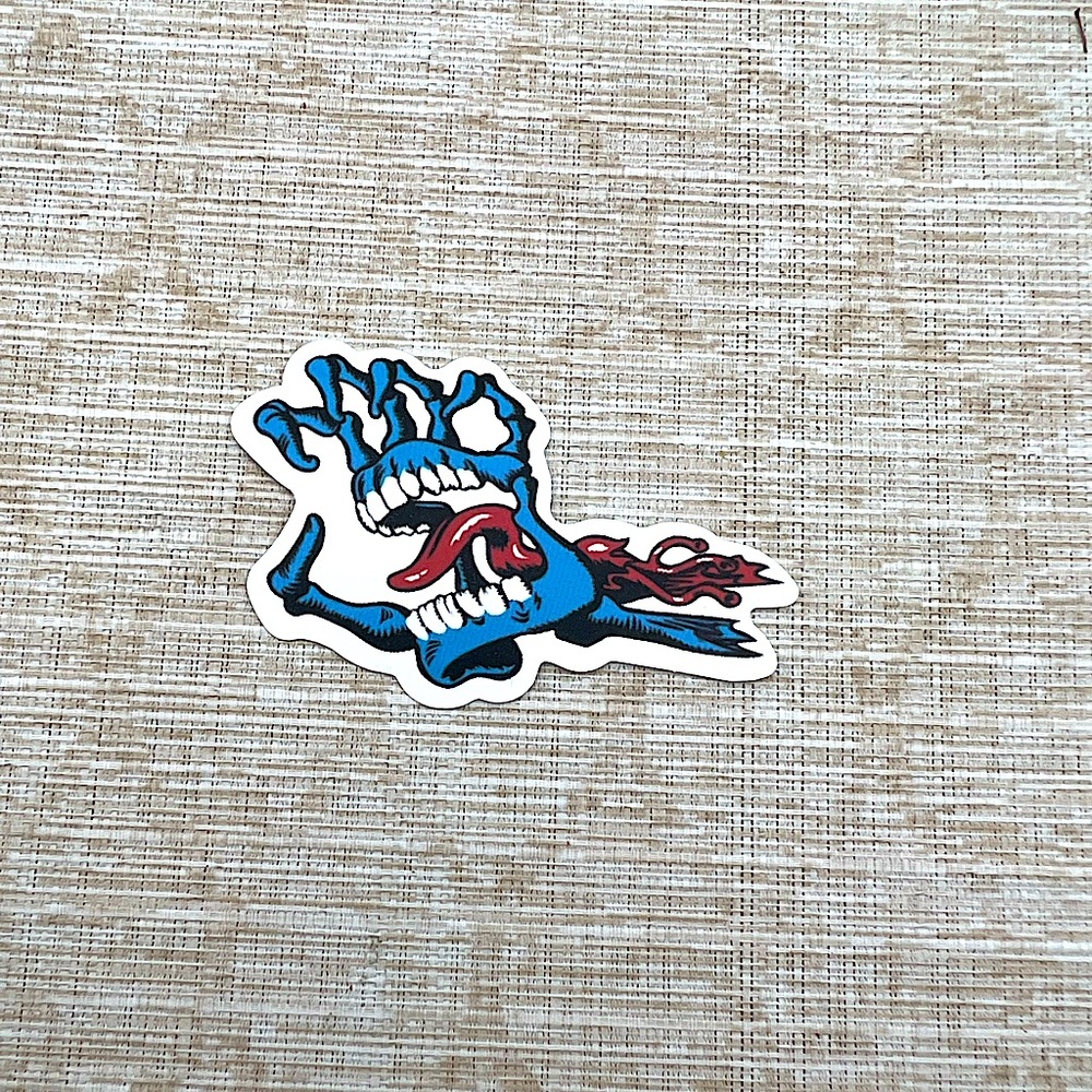 Skeleton Hand Gross Grunge Horror Funky Single Decor Art Sticker